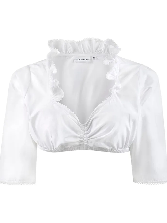 Dirndlbluse in Weiß