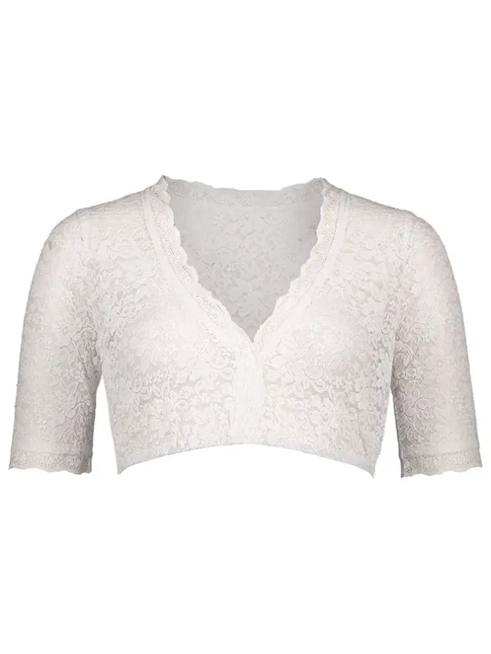 Dirndlbluse in Weiß