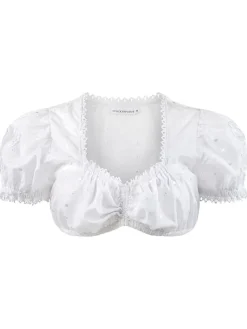 Dirndlbluse in Weiß