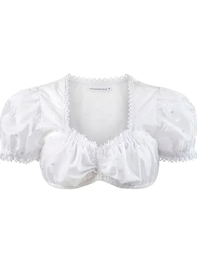 Dirndlbluse in Weiß