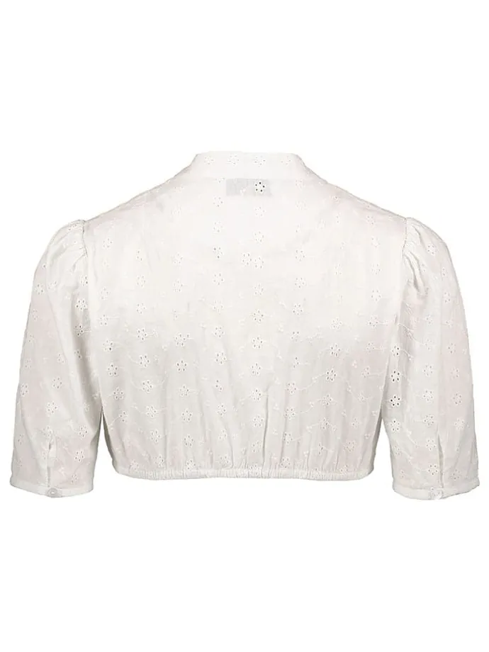 Dirndlbluse in Weiß