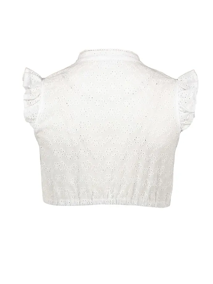 Dirndlbluse in Weiß