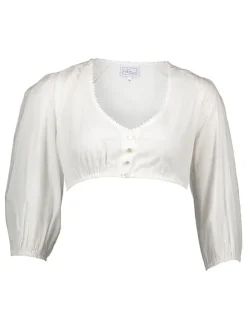 Dirndlbluse in Weiß