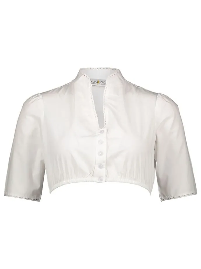 Dirndlbluse in Weiß