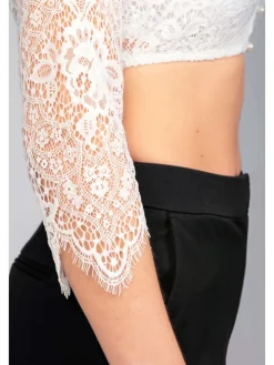 Dirndlbluse in Weiß