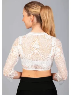 Dirndlbluse in Weiß