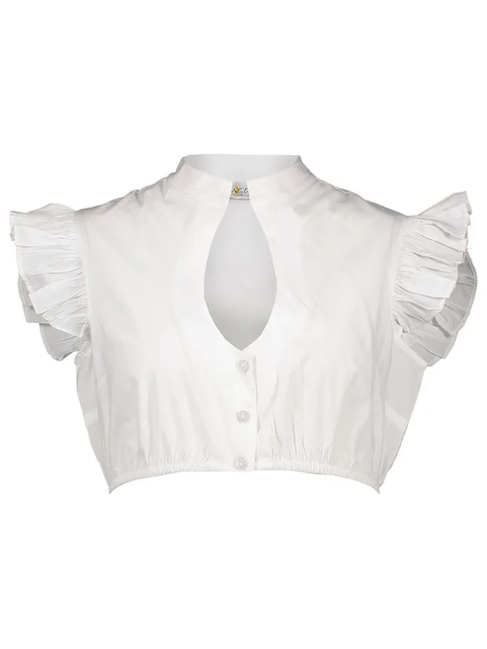 Dirndlbluse in Weiß