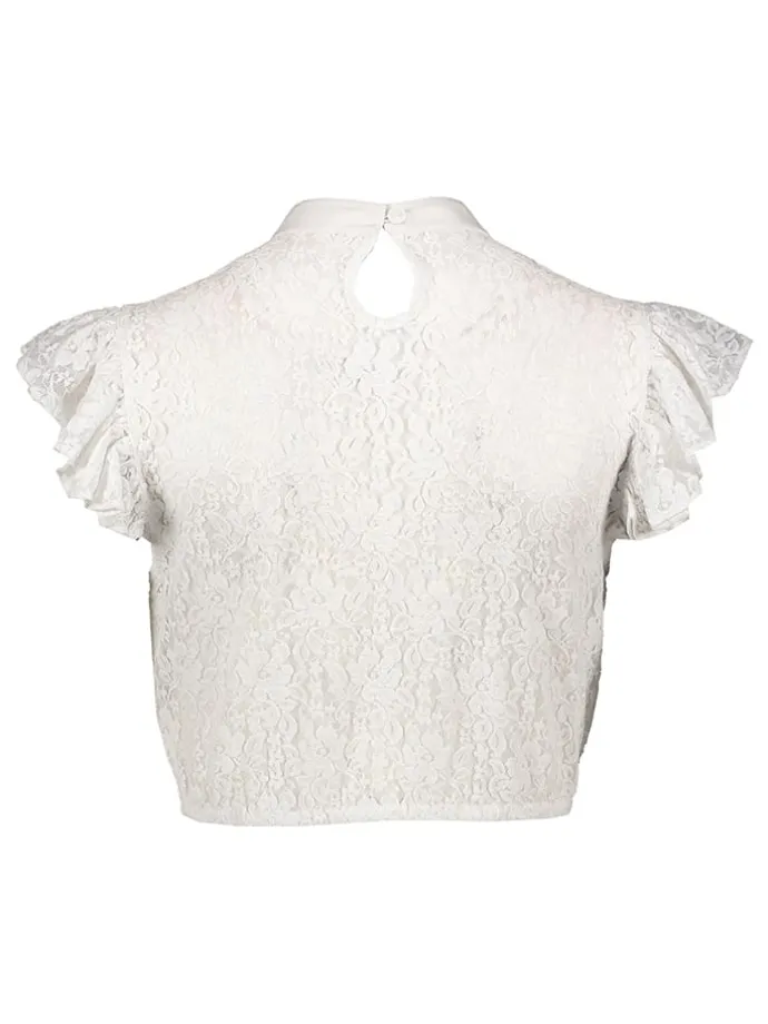 Dirndlbluse in Weiß