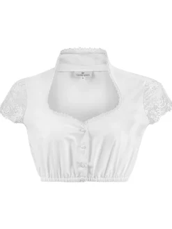 Dirndlbluse in Weiß