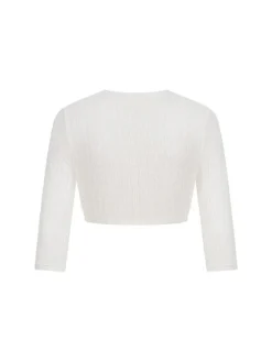 Dirndlbluse Langarm Juna in Creme