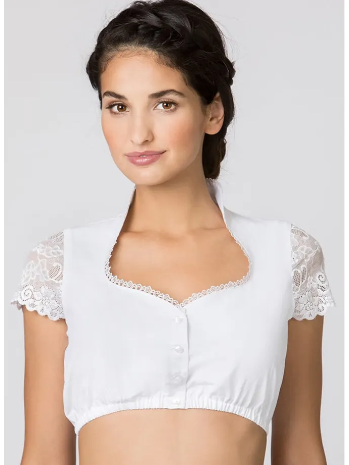Dirndlbluse ''Livie'' in Weiß