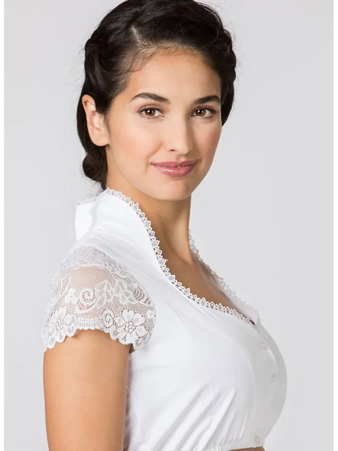 Dirndlbluse ''Livie'' in Weiß