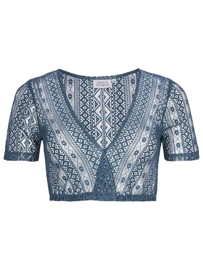 Dirndlbluse ''Nessa'' in Dunkelblau
