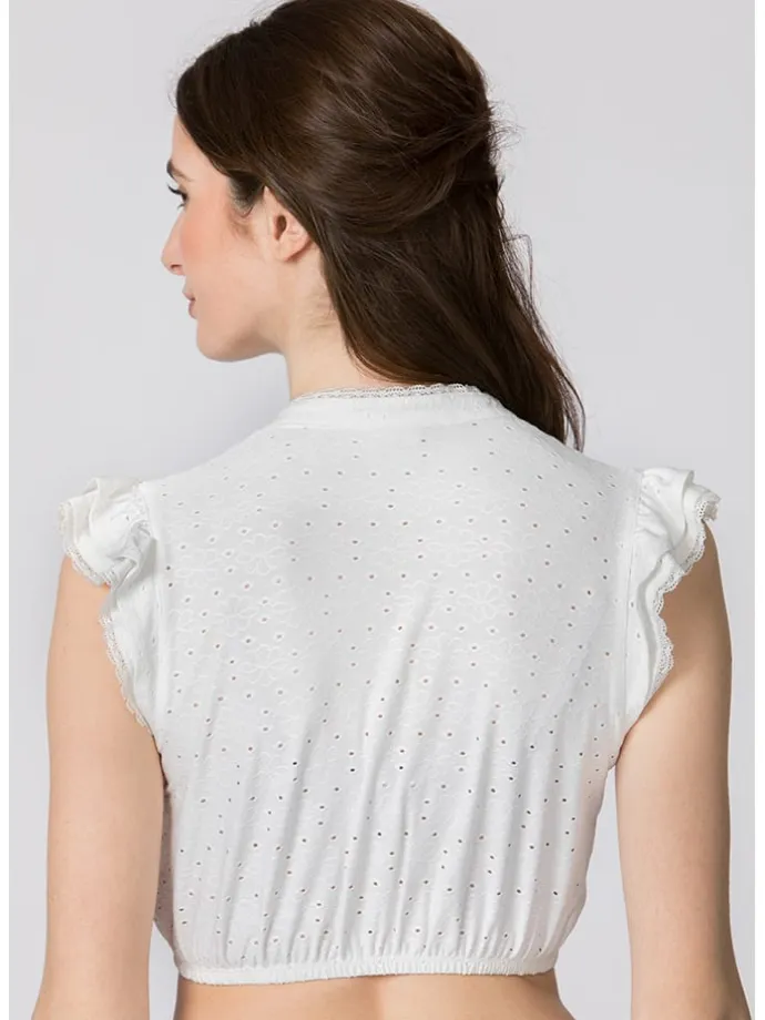 Dirndlbluse "Oriana" in Weiß