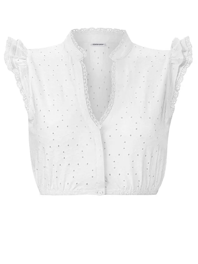 Dirndlbluse "Oriana" in Weiß