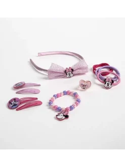 Disney Minnie Mouse Haar-Accessoire-Set – Kreativer Haarschmuck in Pink