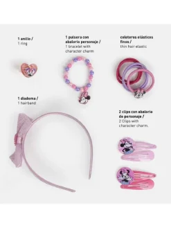 Disney Minnie Mouse Haar-Accessoire-Set – Kreativer Haarschmuck in Pink
