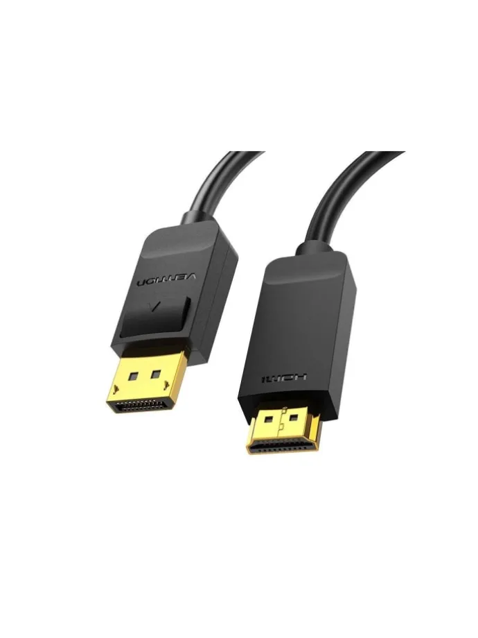 DisplayPort 1.2 auf HDMI 1.4 Kabel - HDMI Adapter 2m, 4K 30Hz (Schwarz)