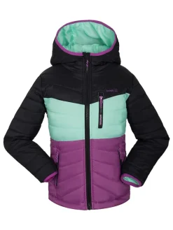 Dünne Ganzjahres-Steppjacke "Harley" in Schwarz/ Türkis/ Lila