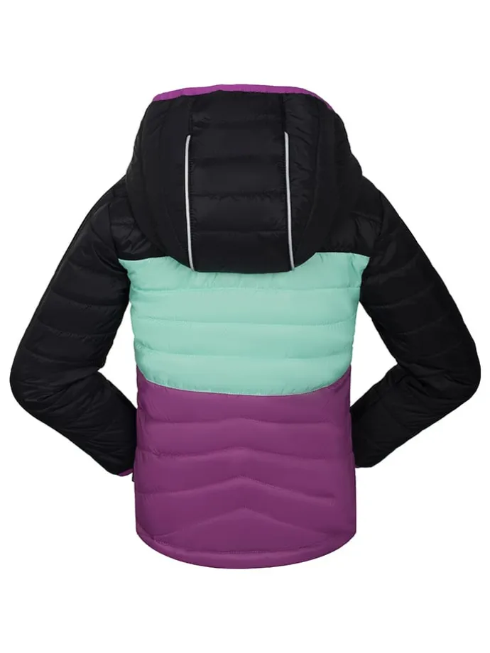 Dünne Ganzjahres-Steppjacke "Harley" in Schwarz/ Türkis/ Lila