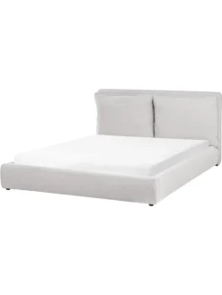 Doppelbett BAJONNA in Grau/Schwarz - (W) 180 x (H) 94 x (L) 235 cm