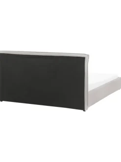 Doppelbett BAJONNA in Grau/Schwarz - (W) 180 x (H) 94 x (L) 235 cm