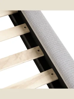 Doppelbett BAJONNA in Grau/Schwarz - (W) 180 x (H) 94 x (L) 235 cm