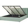 Doppelbett BAJONNA in Grün - (W) 204 x (H) 102 x (L) 235 cm