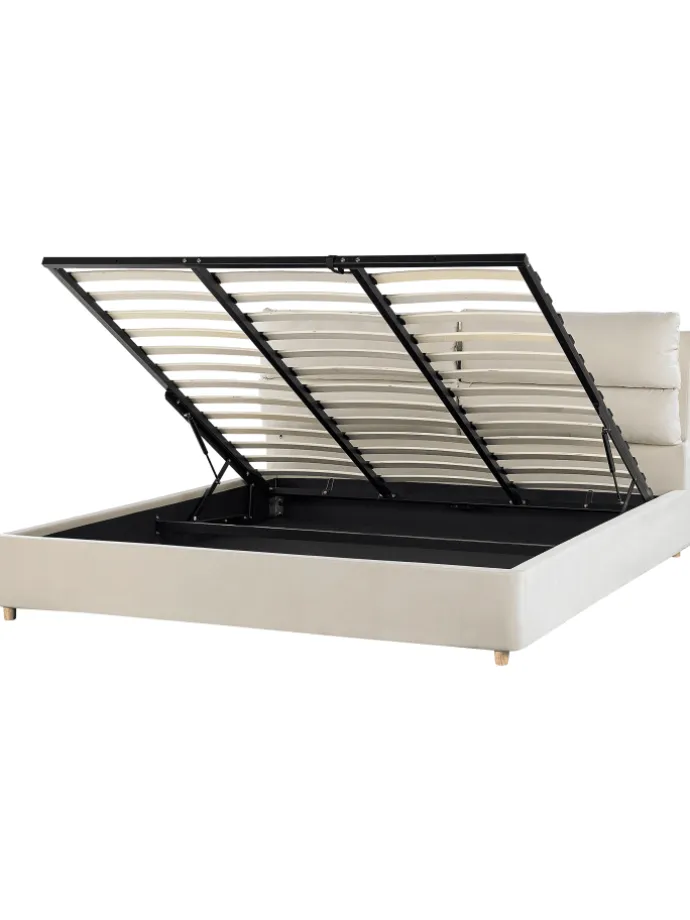 Doppelbett BATILLY in Beige - (W) 194 x (H) 105 x (L) 224 cm