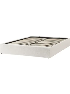 Doppelbett DINAN in Weiß - (W) 167 x (H) 31 x (L) 214 cm