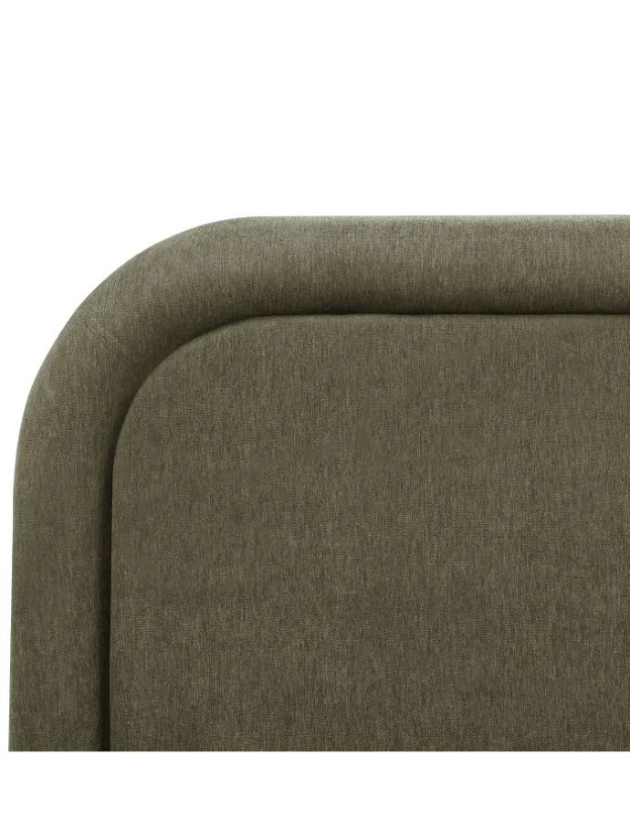 Doppelbett LAVARDENS in Grün/Schwarz - (W) 181 x (H) 107 x (L) 222 cm