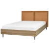 Doppelbett LIMANTON in Braun/Schwarz - (W) 161 x (H) 118 x (L) 215 cm