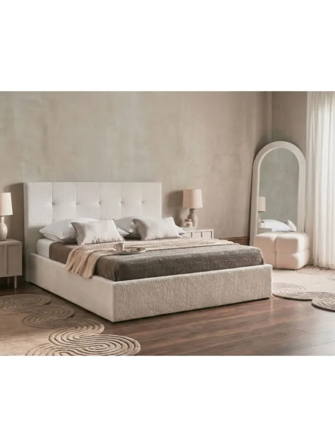 Doppelbett LORIENT in Weiß - (W) 177 x (H) 112 x (L) 216 cm