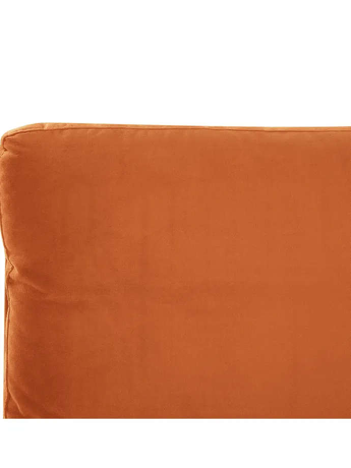 Doppelbett MELLE in Orange/Schwarz - (W) 156 x (H) 95 x (L) 233 cm