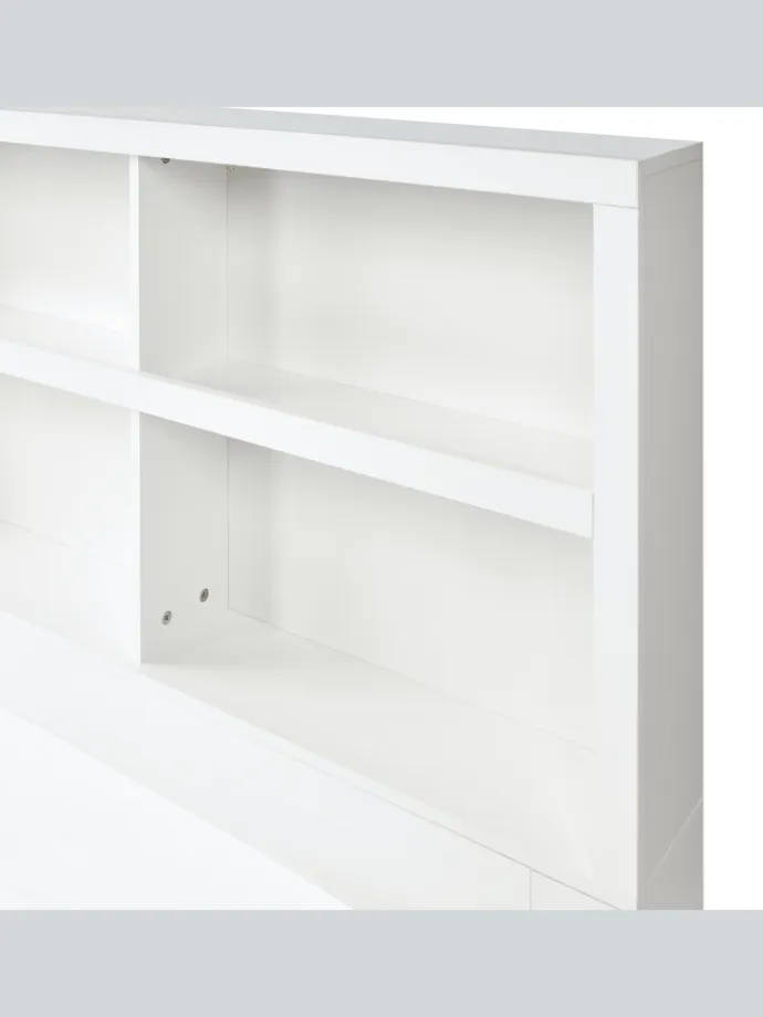 Doppelbett TARARE in Weiß - (W) 164 x (H) 125 x (L) 220 cm
