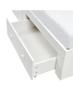 Doppelbett TARARE in Weiß - (W) 164 x (H) 125 x (L) 220 cm