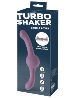 Doppelvibrator Turbo Shaker Double Lover in lila