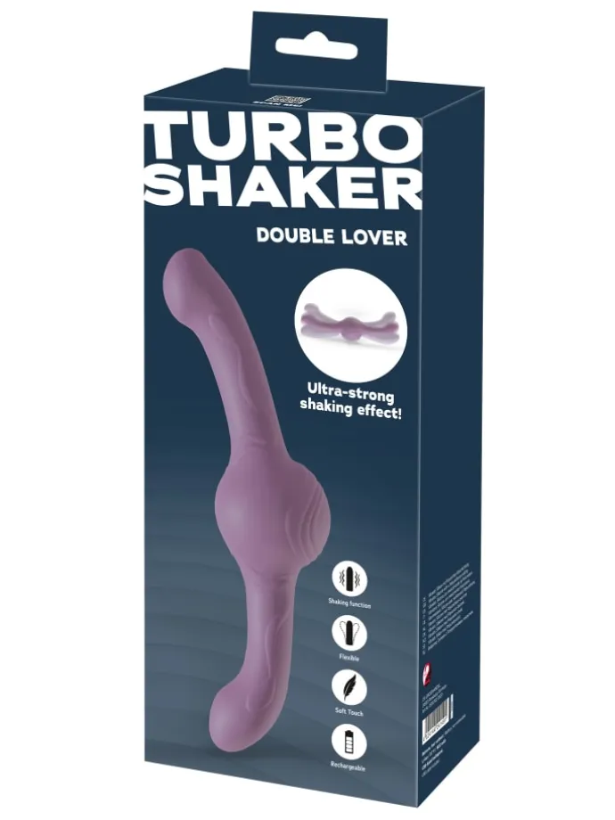 Doppelvibrator Turbo Shaker Double Lover in lila