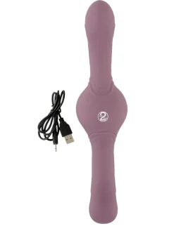 Doppelvibrator Turbo Shaker Double Lover in lila