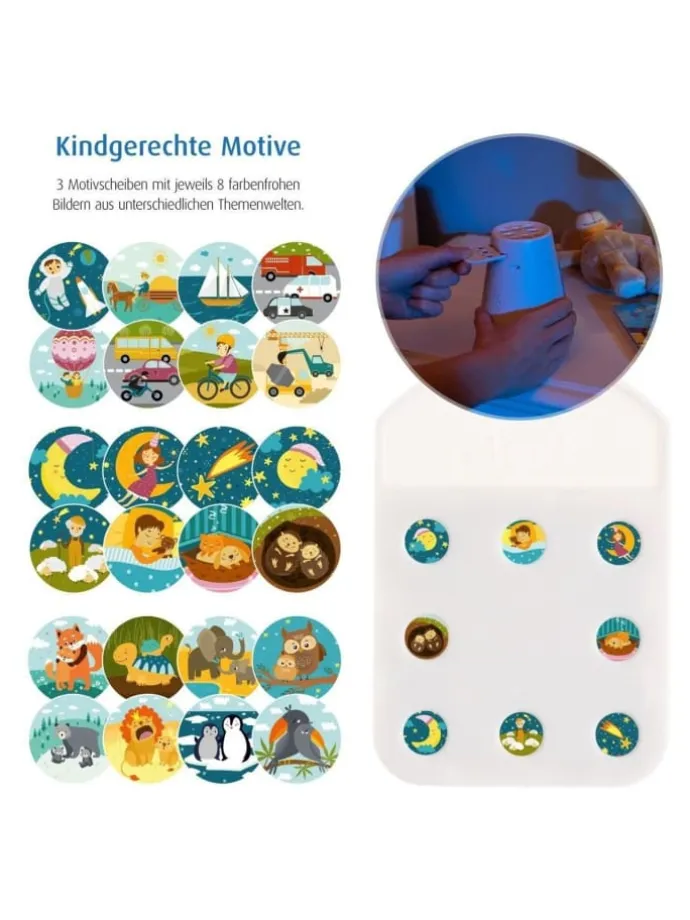 DreamBeam Motivprojektor in Weiß ab 3 Jahre
