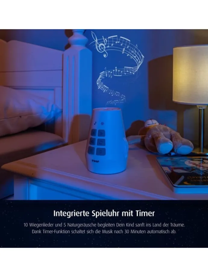 DreamBeam Motivprojektor in Weiß ab 3 Jahre