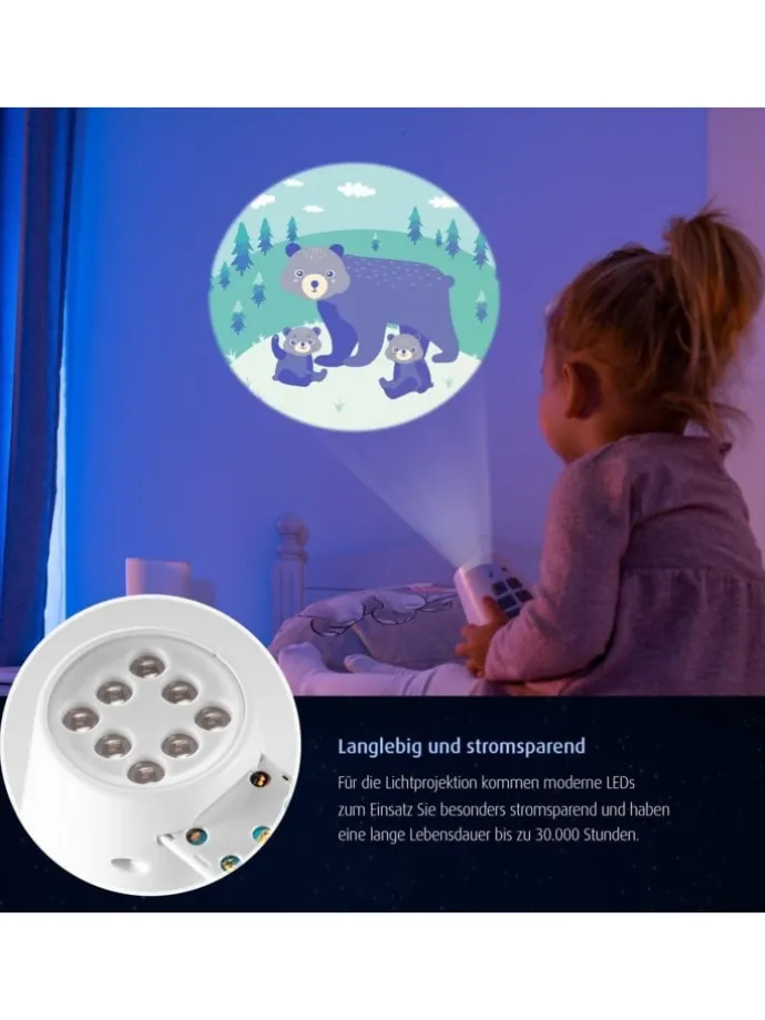 DreamBeam Motivprojektor in Weiß ab 3 Jahre