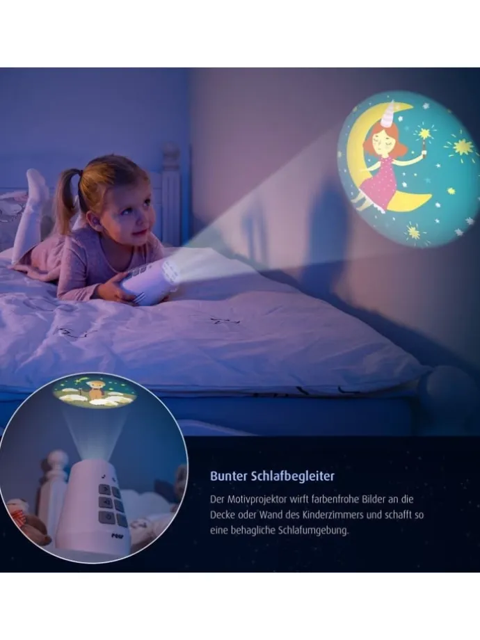 DreamBeam Motivprojektor in Weiß ab 3 Jahre