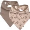 Dreieckstuch 2er-Pack in Nightingale/ balsam cream/ walnut