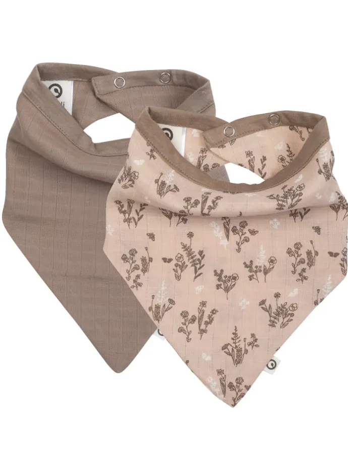 Dreieckstuch 2er-Pack in Nightingale/ balsam cream/ walnut