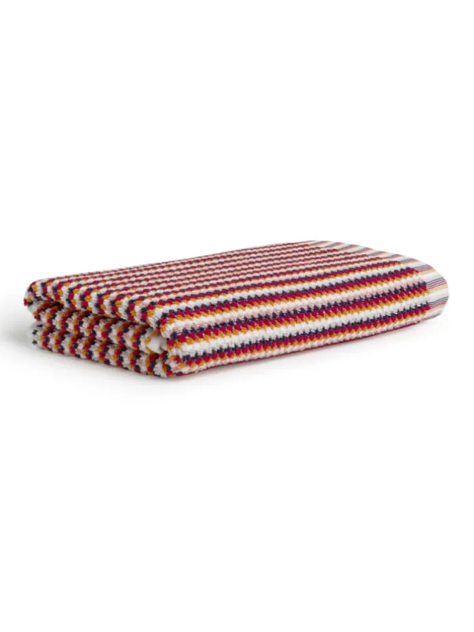 Duschtuch Bliss in berry/orange