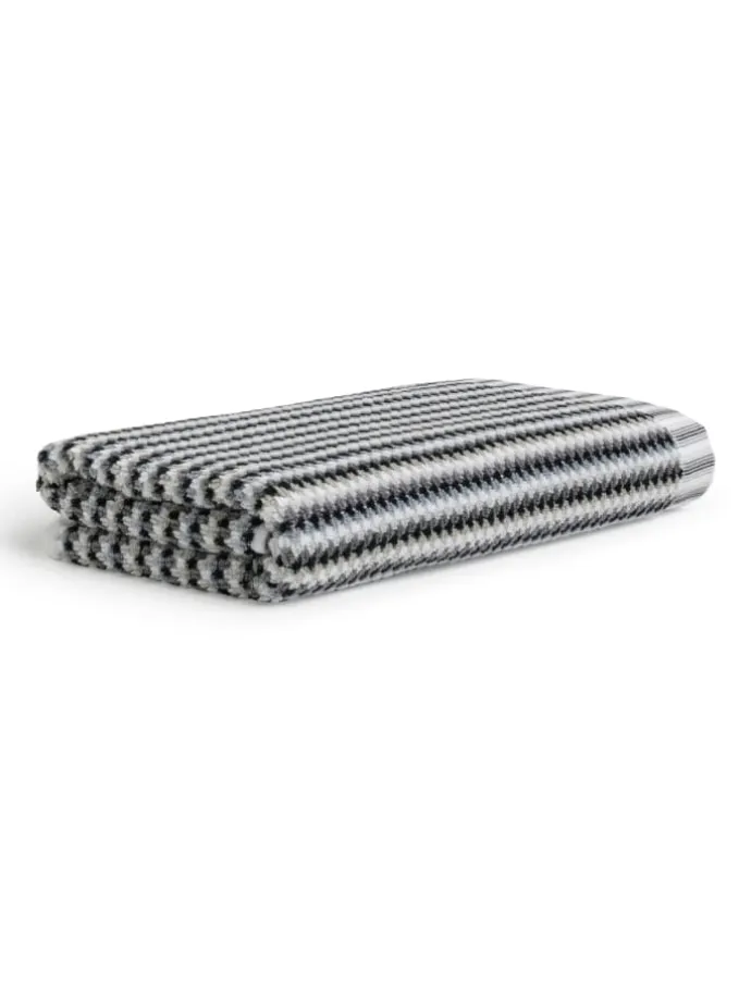 Duschtuch Bliss in silver/black