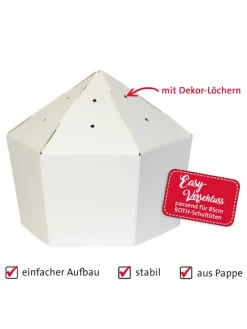 Easy-Verschluss für 85 cm Schultüte, 6-eckig in Grau