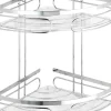 Eckregal in Silber - (B)26,5 x (H)27,5 x (T)19 cm