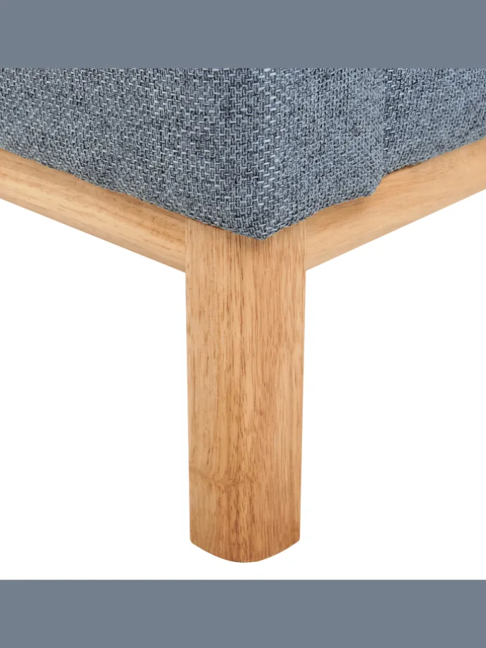 Ecksofa SOSJO in Blau/Braun - (W) 251 x (H) 74 x (L) 132 cm